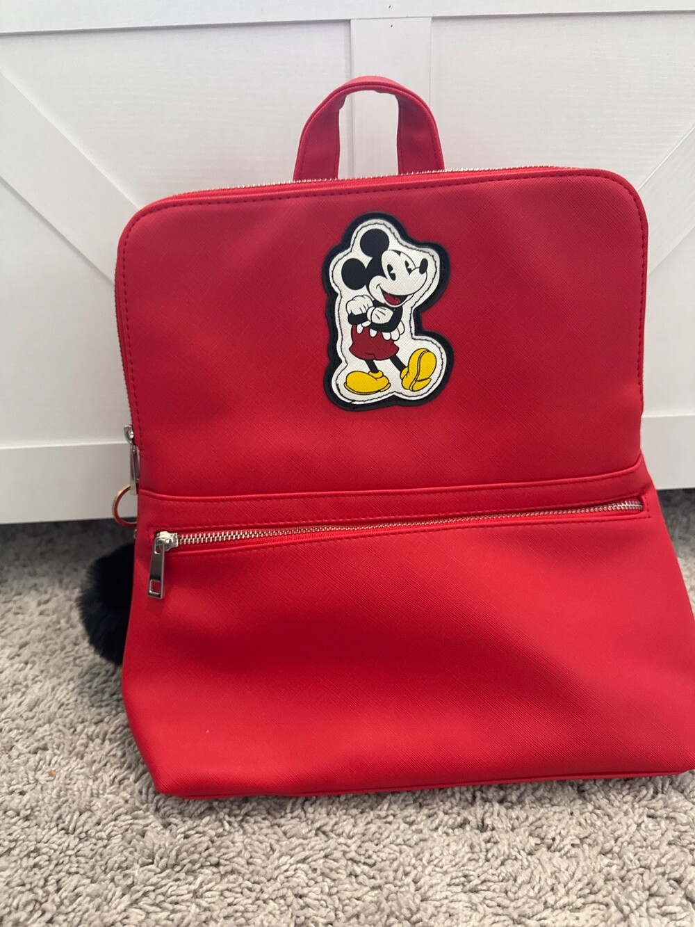 Disney Store Mickey Mouse Red Fashion Backpack Purse Tote Purse Brand New